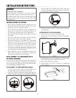 Предварительный просмотр 8 страницы Sharp SJG2254FS Operation Manual & Installation Instructions