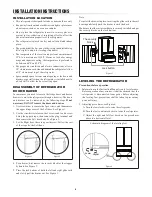 Предварительный просмотр 8 страницы Sharp SJG2351FS Operation Manual & Installation Instructions