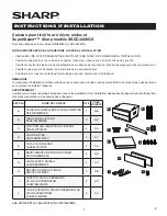 Preview for 9 page of Sharp SKCD24U0GS Installation Instructions Manual