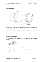 Preview for 11 page of Sharp SL-C750 Manual