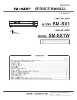 Preview for 1 page of Sharp SM-SX1 Service Manual
