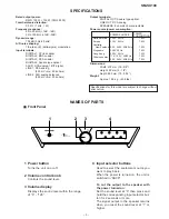 Preview for 3 page of Sharp SM-SX100 Service Manual