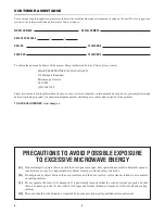 Preview for 2 page of Sharp SMD2480CSC Operation Manual