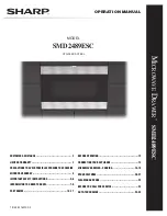 Sharp SMD2489ESC Operation Manual preview