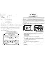 Preview for 1 page of Sharp SPC1038 Instructions & Warranty