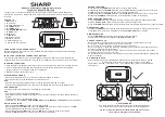 Предварительный просмотр 1 страницы Sharp SPC237A Instruction Manual & Warranty