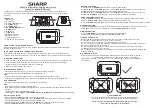 Preview for 1 page of Sharp SPC237A Instruction Manual & Warranty