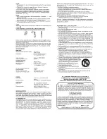 Предварительный просмотр 2 страницы Sharp SPC906 Instruction Manual