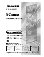 Sharp SR3U - DV DVD Recorder Operation Manual preview