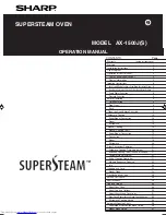 Sharp SUPERSTEAM AX-1500J Operation Manual preview