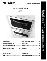 Sharp SuperSteam+ SSC3088A Operation Manual preview