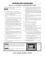 Предварительный просмотр 5 страницы Sharp SuperSteam+ SSC3088A Operation Manual