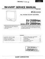 Sharp SV-2588H Service Manual preview