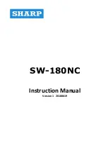 Sharp SW-180NC Instruction Manual предпросмотр