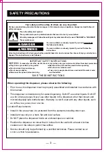 Preview for 3 page of Sharp SWD-77EH-BK Quick Start Manual