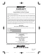 Предварительный просмотр 44 страницы Sharp SX66NF100 Operation Manual