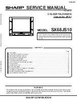 Sharp SX68JS10 Service Manual preview