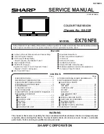 Предварительный просмотр 1 страницы Sharp SX76NF8 Service Manual