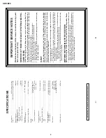 Предварительный просмотр 2 страницы Sharp SX76NF8 Service Manual