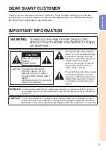 Preview for 3 page of Sharp TL-M4600 Operation Manual