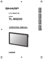 Preview for 1 page of Sharp TL-M5200 Operation Manual