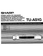 Предварительный просмотр 1 страницы Sharp TU-AS1G Operation Manual