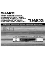 Предварительный просмотр 1 страницы Sharp TU-AS2G Operation Manual