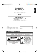 Preview for 2 page of Sharp TU-GD10U-T Operation Manual