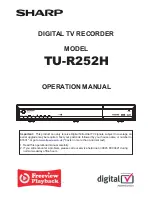 Sharp TU-R252H Operation Manual preview