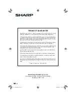 Preview for 32 page of Sharp TU-T2HR32 Operation Manual