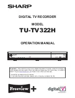Sharp TU-TV322H Operation Manual preview