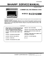 Sharp Twin Touch R-CD1200M Service Manual preview