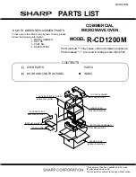 Предварительный просмотр 43 страницы Sharp Twin Touch R-CD1200M Service Manual