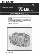 Sharp TWINCAM VL-M6-GY Operation Manual preview