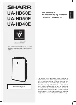 Preview for 3 page of Sharp UA-HD40E-L Operation Manual