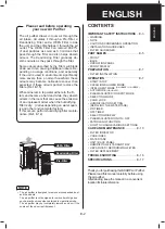 Preview for 5 page of Sharp UA-HG40E Operation Manual