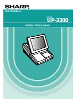 Preview for 1 page of Sharp UP-3300 Instruction Manual