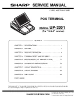 Sharp UP-3301 Service Manual preview