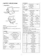 Preview for 3 page of Sharp UP-5300 Service Manual