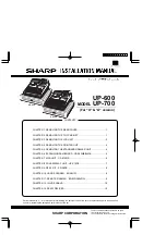 Sharp UP-600 Installation Manual preview