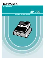 Sharp UP-700 Instruction Manual preview