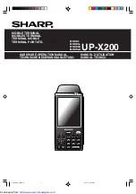 Sharp UP-X200 Hardware Operation Manual preview