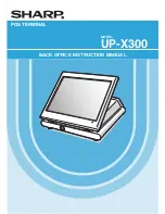 Предварительный просмотр 1 страницы Sharp UP-X300 Instruction Manual