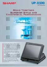 Preview for 1 page of Sharp UP-X500 Specifications