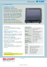 Preview for 2 page of Sharp UP-X500 Specifications