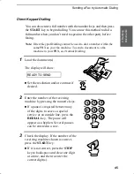 Preview for 47 page of Sharp UX-310 Operation Manual