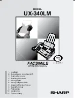 Sharp UX-340LM Operation Manual preview