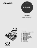 Sharp UX 355L - B/W Thermal Transfer Operation Manual preview