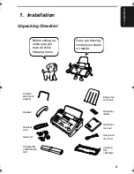 Preview for 11 page of Sharp UX 355L - B/W Thermal Transfer Operation Manual