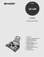 Sharp UX 460 - B/W Thermal Transfer Operation Manual предпросмотр